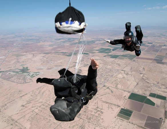 Todd Deploying his Parachute